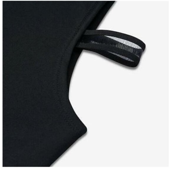 NWT Nike Elastika Black Biker Tank - Picture 2 of 4